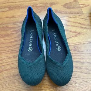 Green Rounded Toe Rothy’s